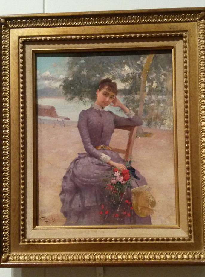 Jeune femme assise au Mourillon, Octave Gallian