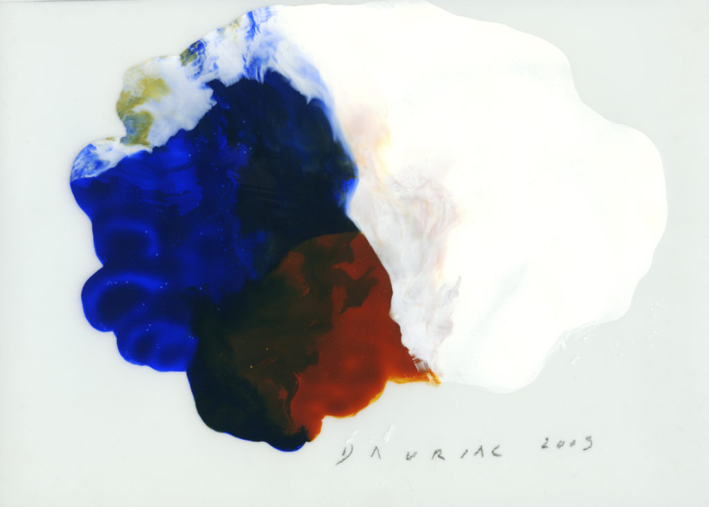 Jacqueline Dauriac, Sans titre, 2009_Acrylique sur papier calque, 21 x 29,7 cm © Courtesy Galerie Isabelle Gounod