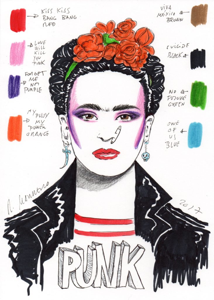 Roberta Marrero, Frida, 2017_Dessin sur papier, 21 x 30 cm © Roberta Marrero